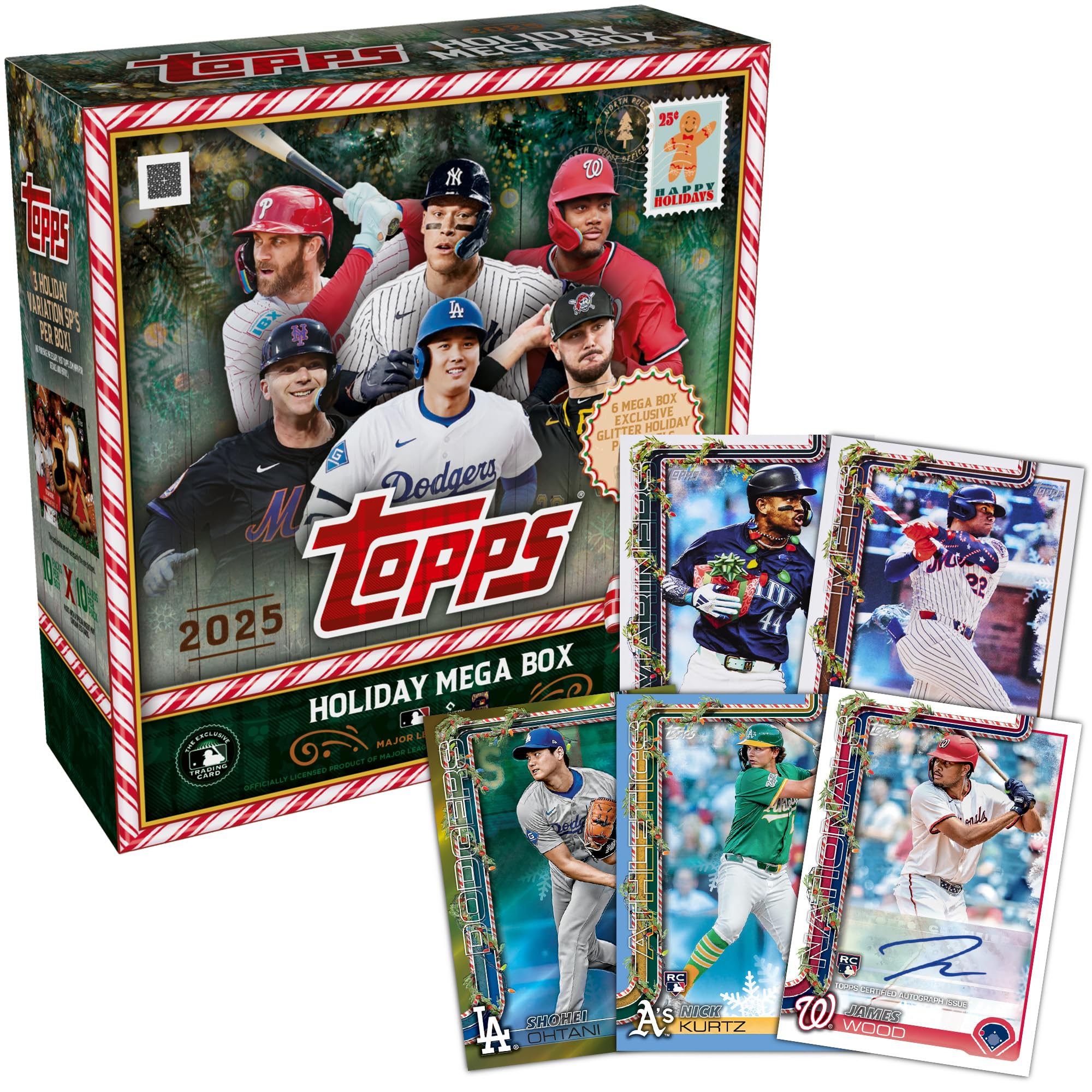 【topps完売品】Topps 2025 Holiday Mega 10箱 2025 Topps Holiday Baseball Trading Cards - Mega Box - Walmart.ca
