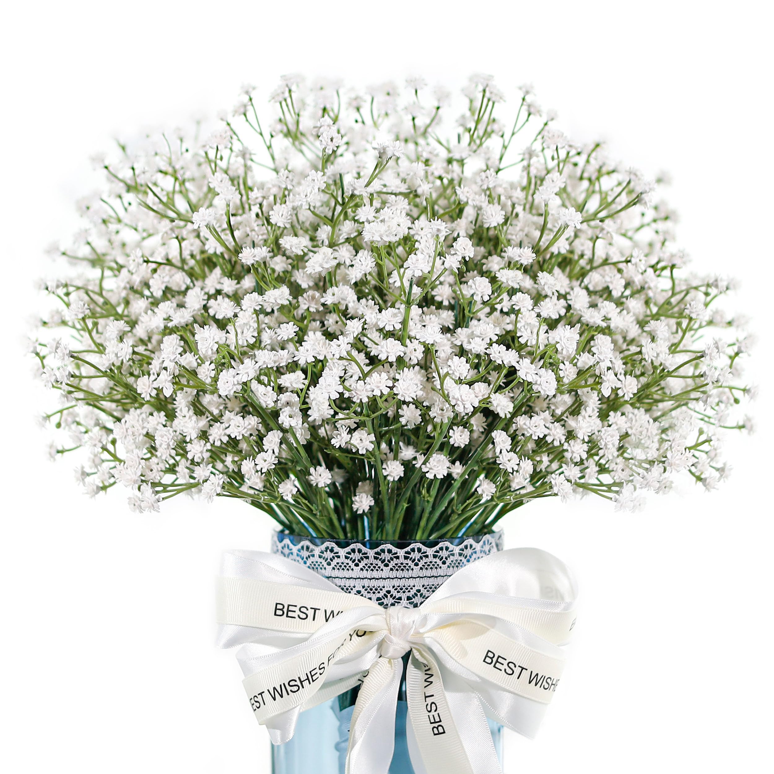 12 Stck Knstliches Schleierkraut Wei  Realistisch & UV-bestndig |  Kunstblumen Fr Hochzeit, Frhling & Home