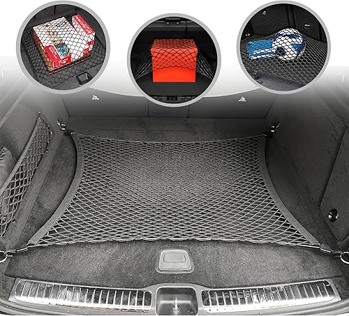 Red de carga de malla elástica automotriz estilo piso trasero para Mercedes-Benz GLE W167 2020-2025 – Organizadores y almacenamiento de maletero