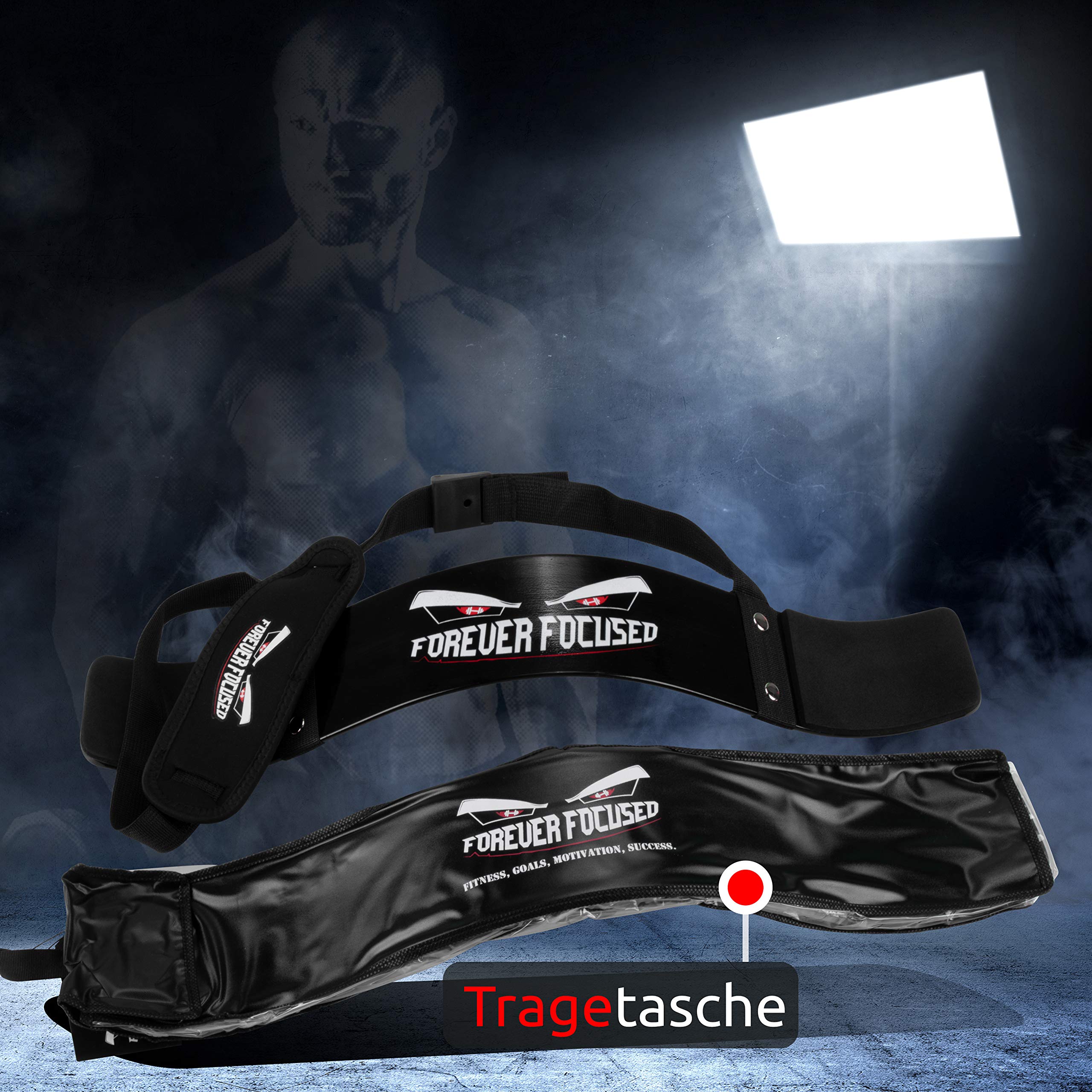 Forever Focused® Blaster Biceps Bomber – Isolateur Anatomique En Acier Rembourré, Réglable, Pour Curls Et Triceps – Prise En Main Optimale, Entraînement Intensif