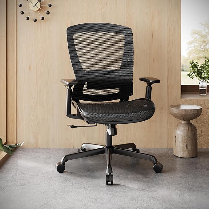 Silla de Oficina Ergonómica con Respaldo de Malla y Apoyabra miniatura 2