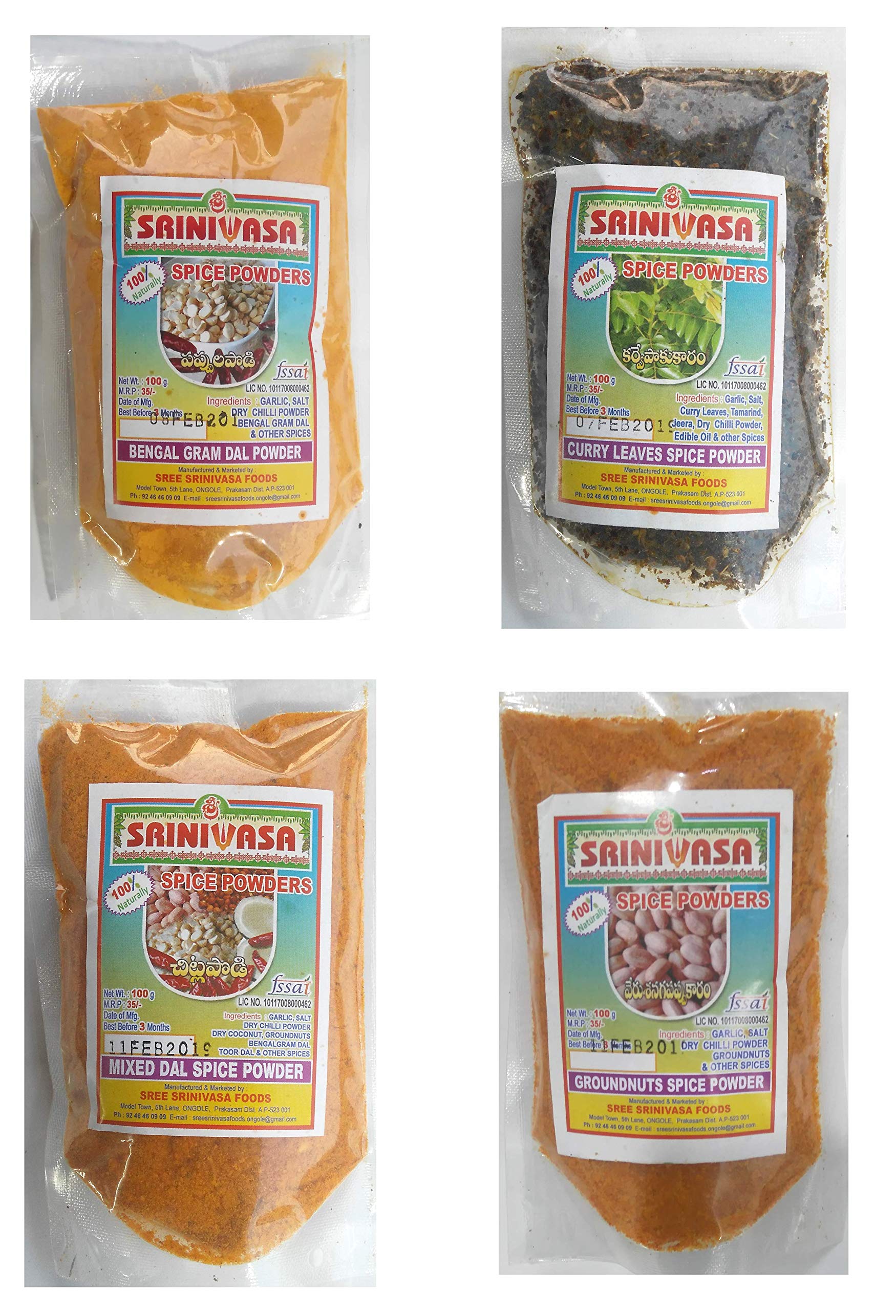 See full amazon price history chart for Sreenivasa Andhra Special Spicy Powder Combo - Pack of 4 x 100gm (Bengal Gram Dal Powder, Curry Leaves Spicy Powder, Mixed Dal Spicy Powder & Groundnut Spicy Idly Powder) Sreenivasa Andhra Special Spicy Powder Combo - Pack of 4 x 100gm (Bengal Gram Dal Powder, Curry Leaves Spicy Powder, Mixed Dal Spicy Powder & Groundnut Spicy Idly Powder) (B07NRZ1FYM) Amazon Price History, Amazon Price Tracker