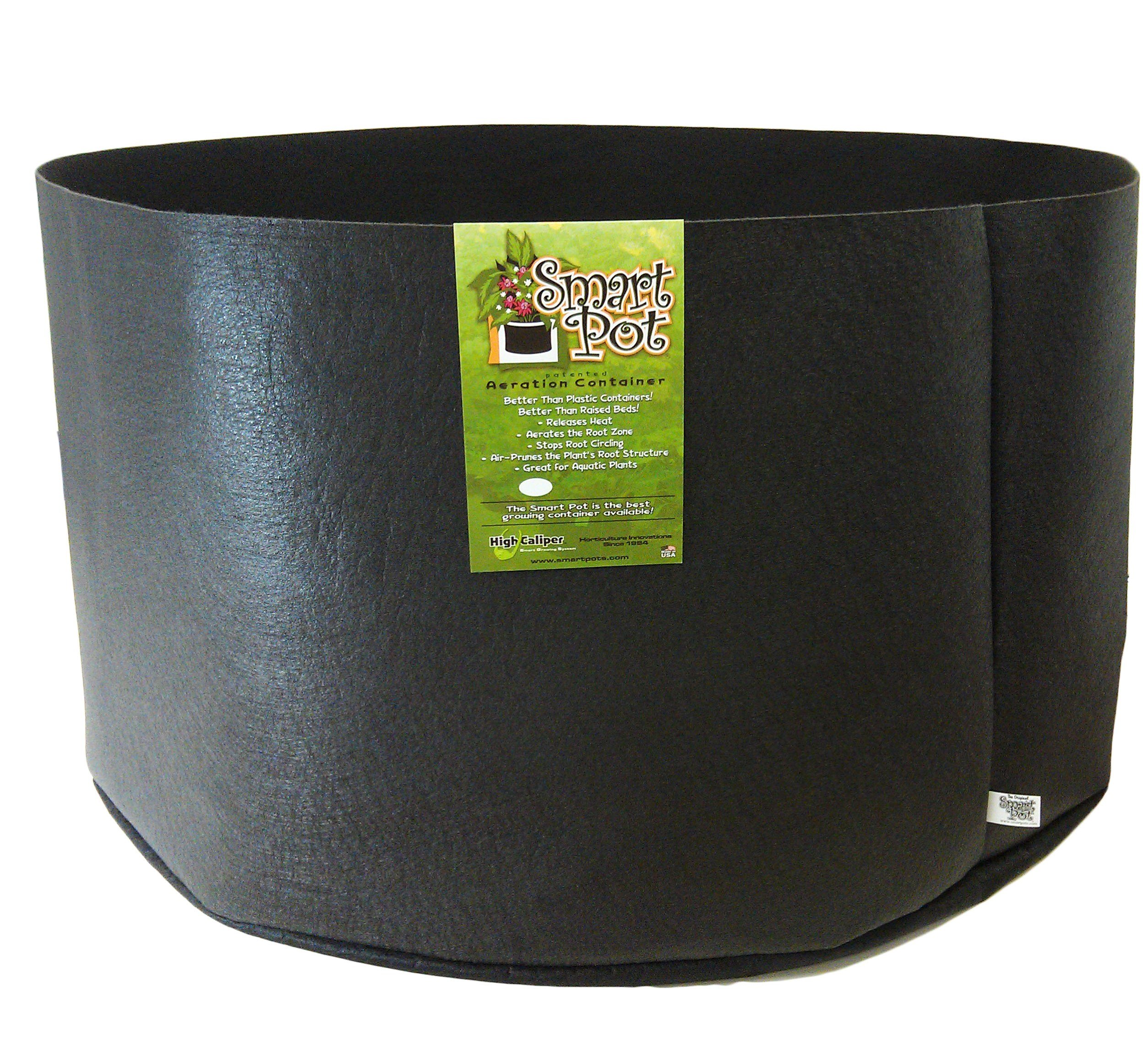 Smart Pots 150-Gallon Smart Pot Soft-Sided Container, Black