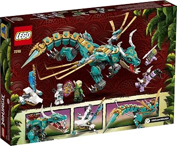 LEGO NINJAGO Jungle Dragon 71746 Building Kit; Ninja Playset Featuring Posable Dragon Toy and NINJAGO Lloyd and Zane; Cool Toy for Kids Who Love Imaginative Play, New 2021 (506 Pieces)