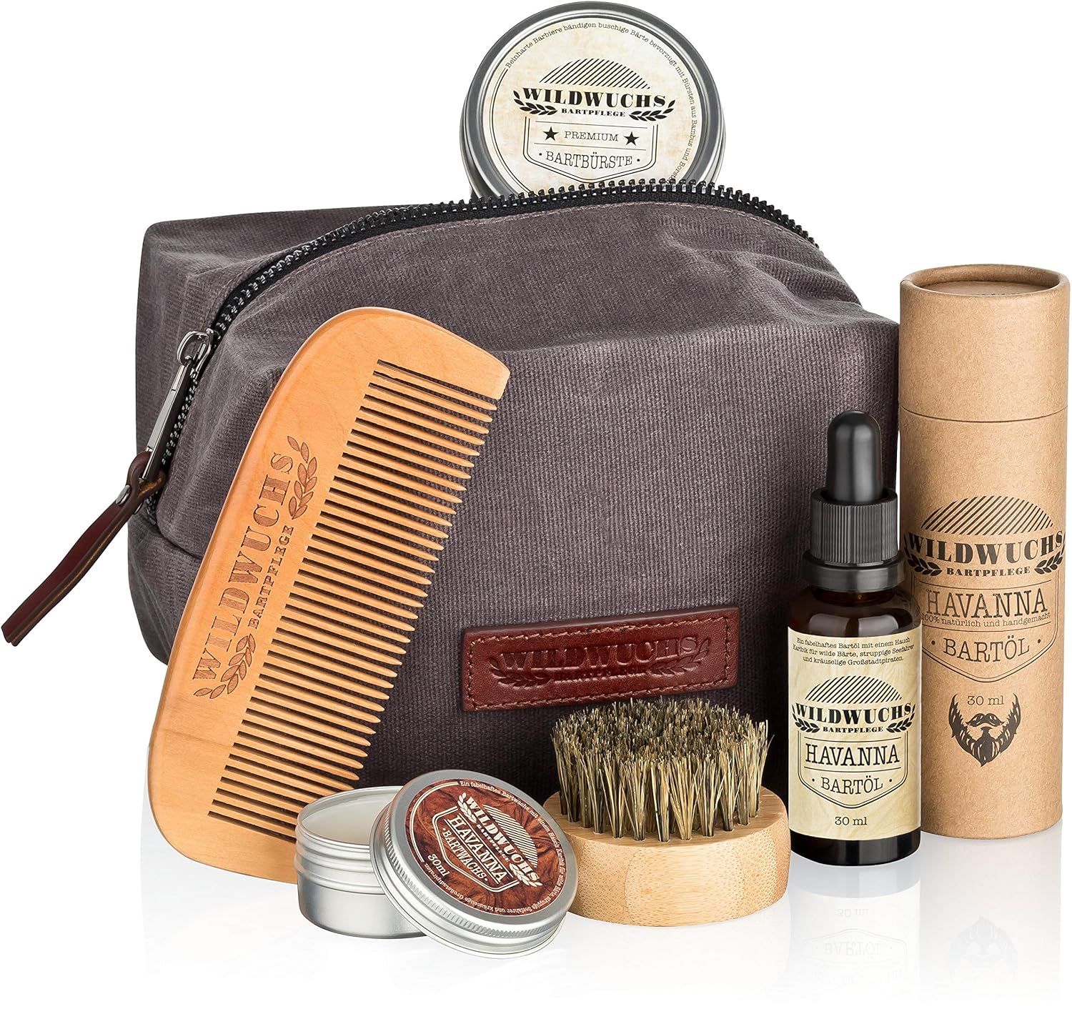 Bartpflegeset Männer hochwertig komplett von Wildwuchs Bartpflege ...