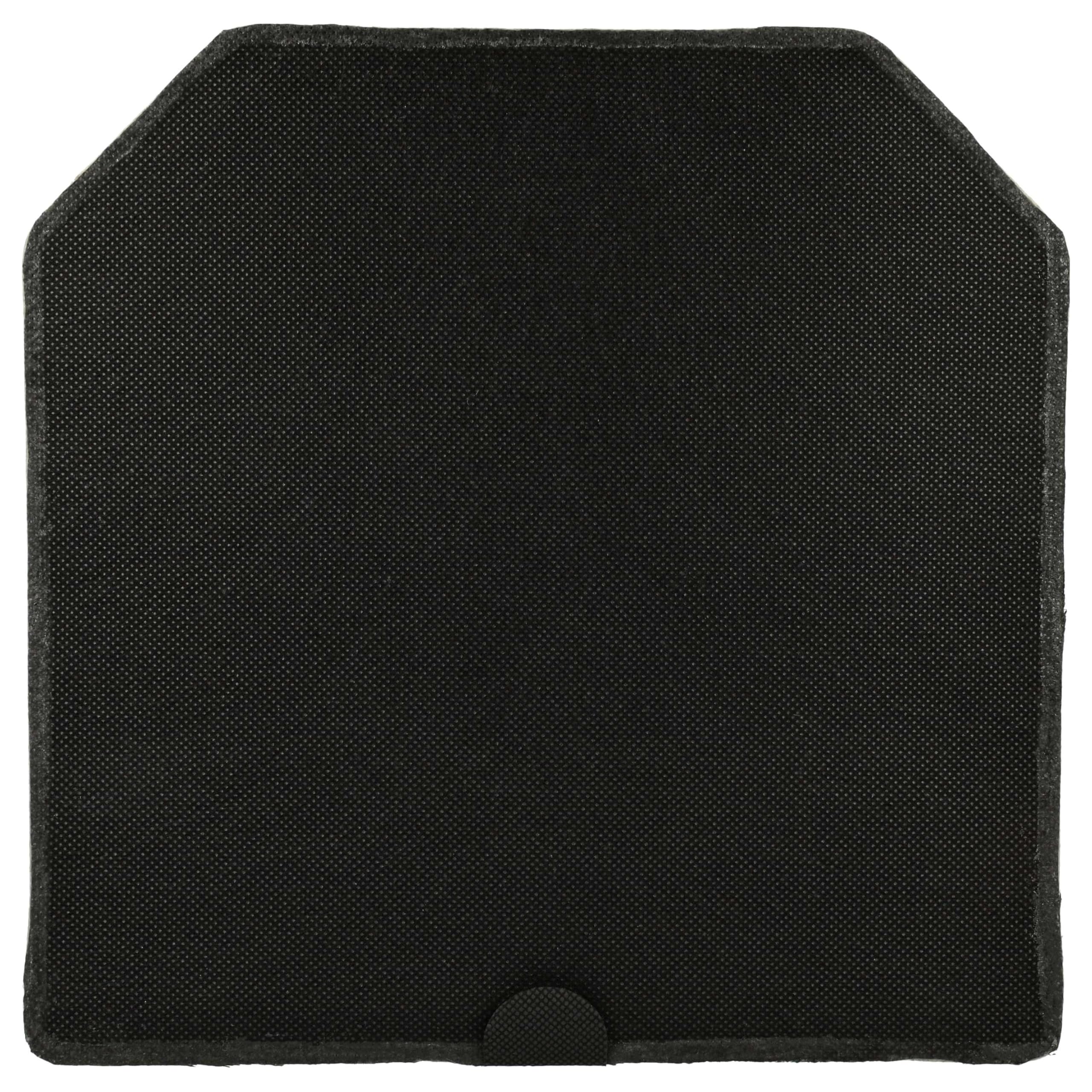Vhbw Black Activated Carbon Filter Replacement For Miele 5580291, 4002514268057, Dkf 9-1 For Extractor Fan - 24.5 X 24.5 X 2 Cm, Activated Carbon