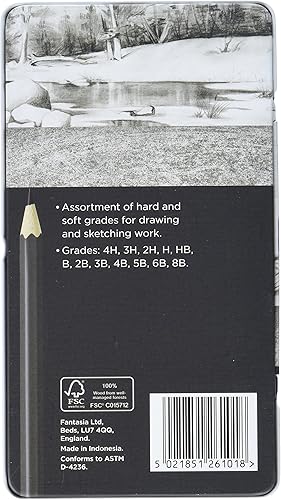 Miniatura 2 de Fantasia Juego de lápices de bocetos prémium 12 piezas