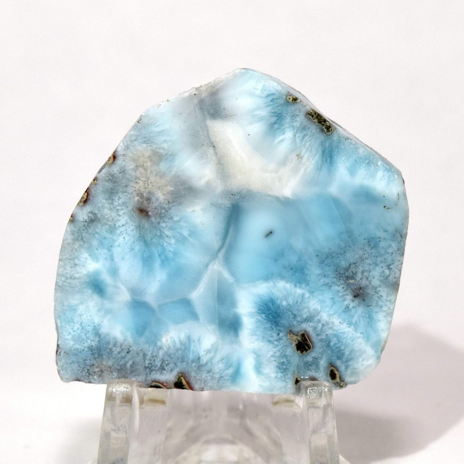 HQRP Losa de pectolita Larimar de 100 Quilates, Color Azul Natural Atlantis/Dolphin Mineral HQRP Losa de pectolita Larimar de 100 Quilates, Color Azul Natural Atlantis/Dolphin Mineral