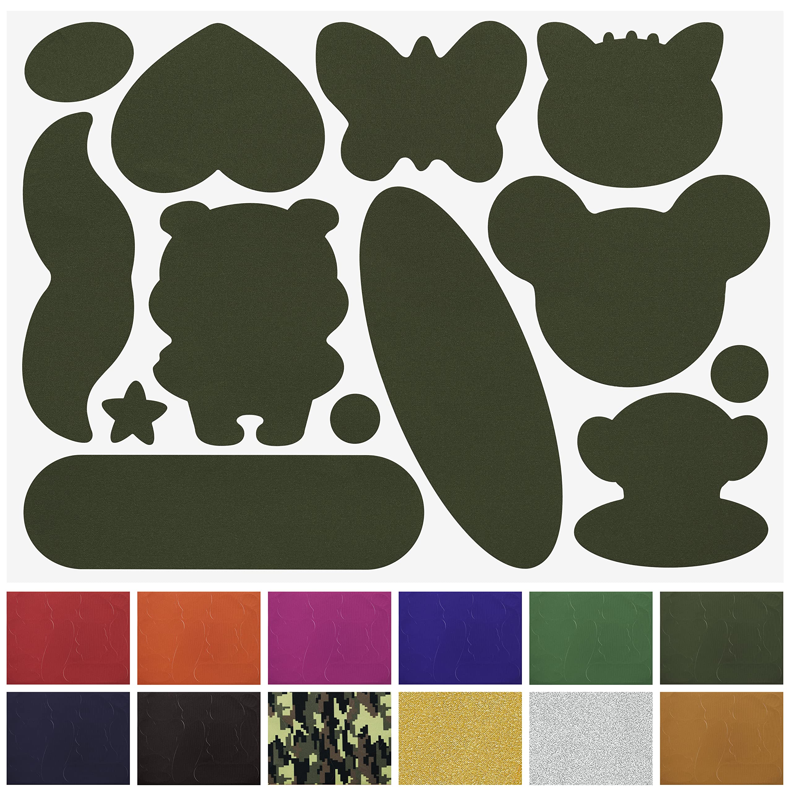 Azobur Nylon Repair Patches Self Adhesive Vinyl Outdoor Camping Gear Repair Kit,Waterproof Fabric Repair Patches for Down Jacket, Tent, Sleeping Bag (15x20cm