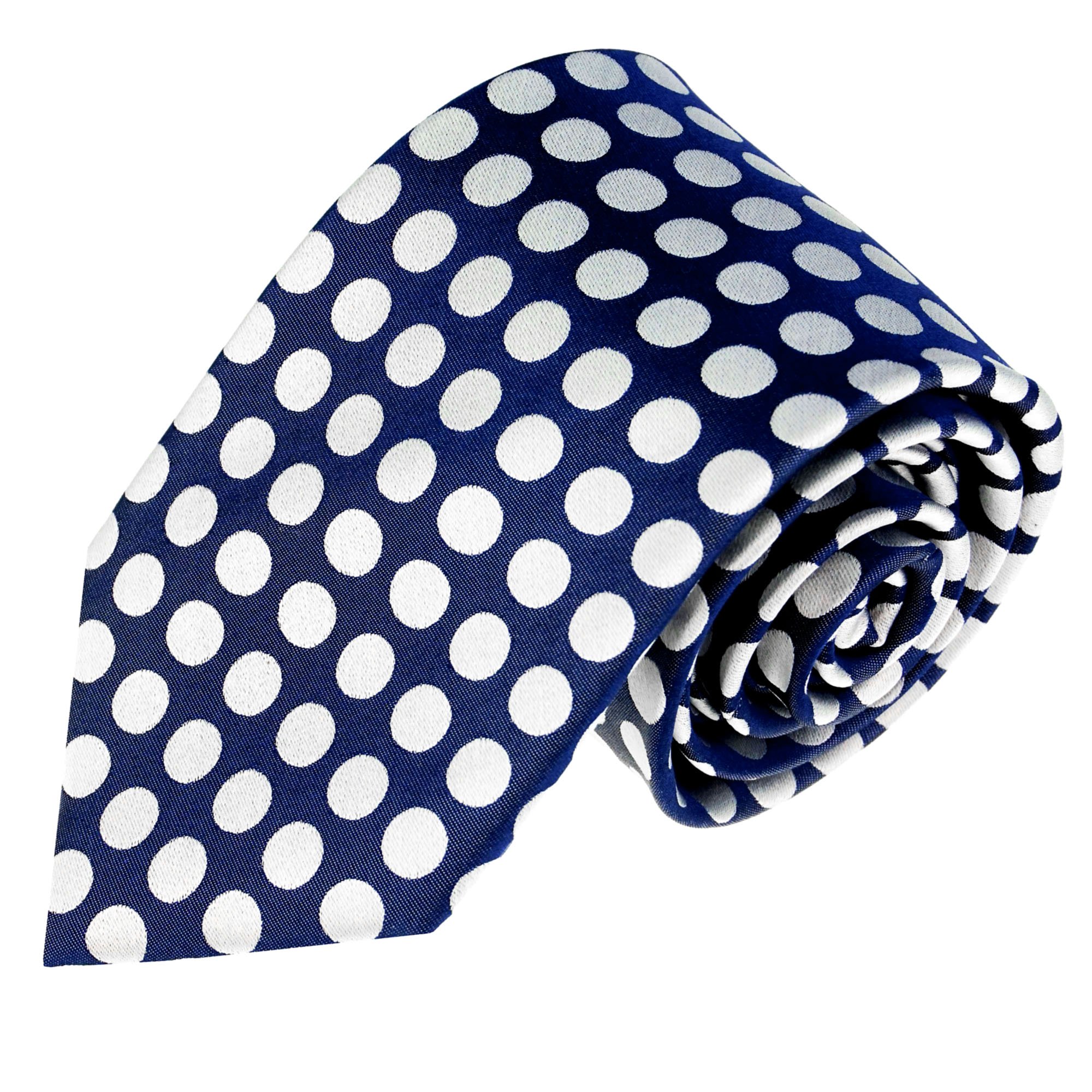 LORENZO CANA Herren Krawatte - Blaue Seidenkrawatte Aus 100% Seide 150cm