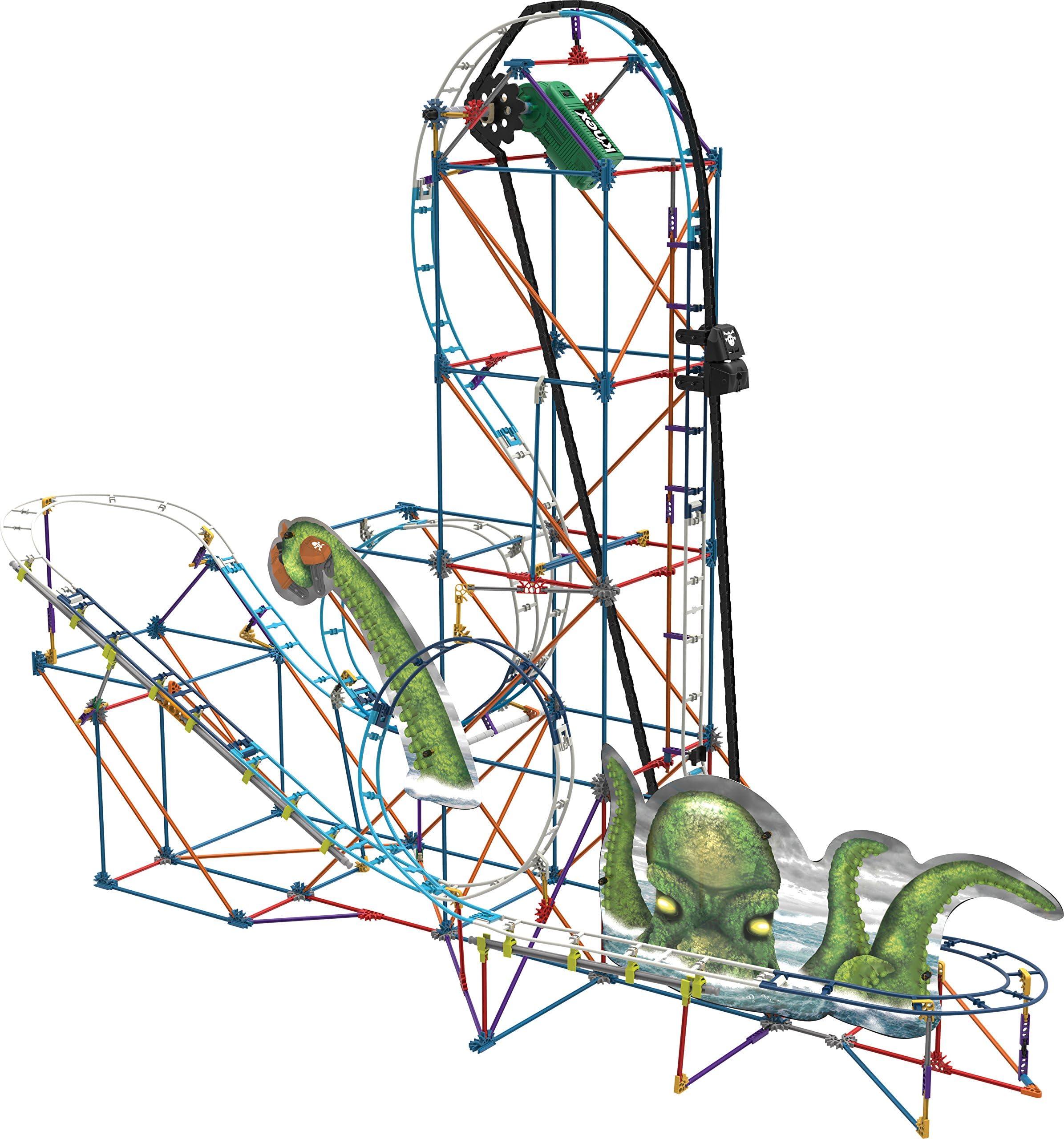 K'NEX Thrill Rides-Kraken's Revenge Roller Coaster Building Set-Ages 9+ -Engineering Education Toy
