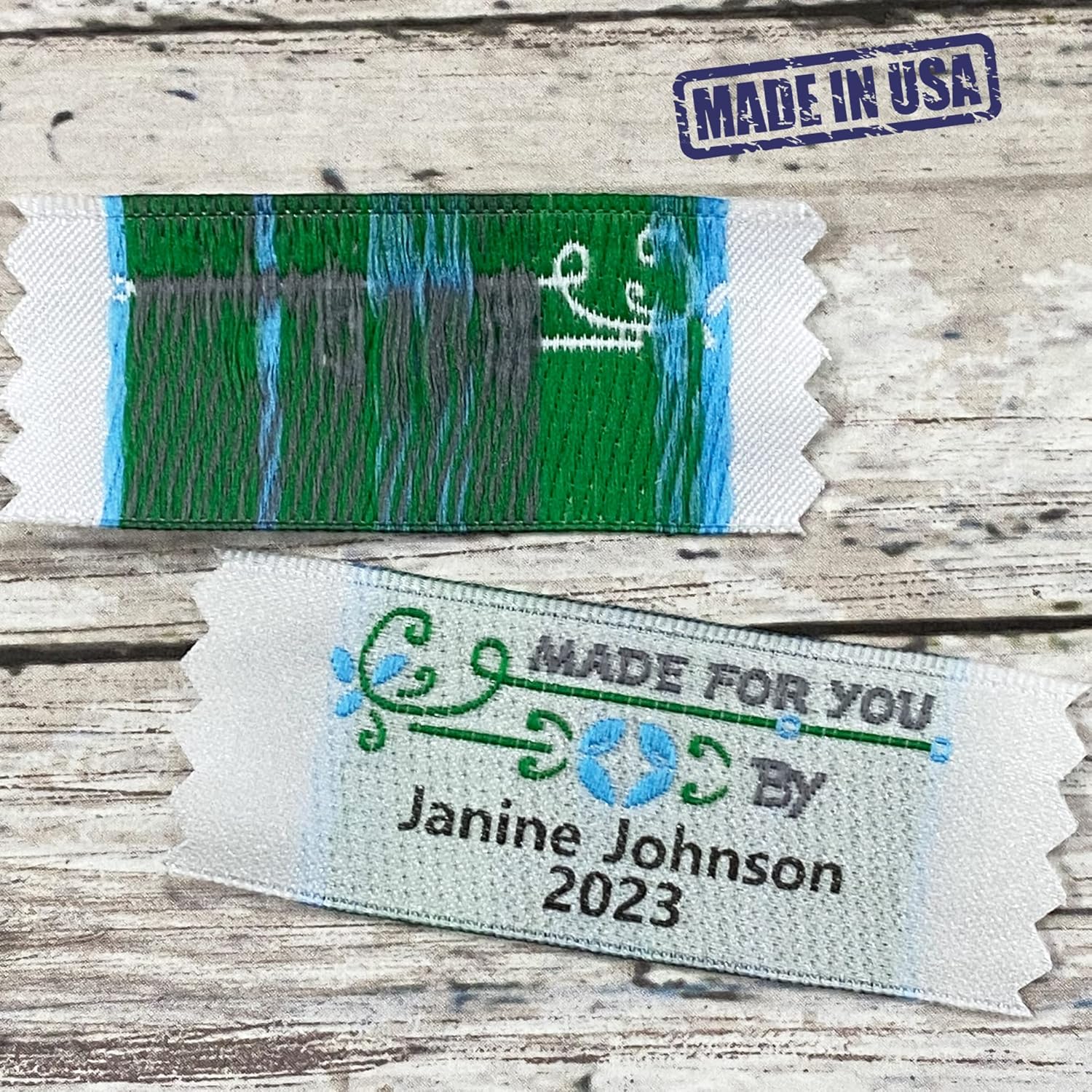 Woven Sewing Knitting Crochet or Quilt Personalized Clothing Labels and Tags from Name Maker Inc