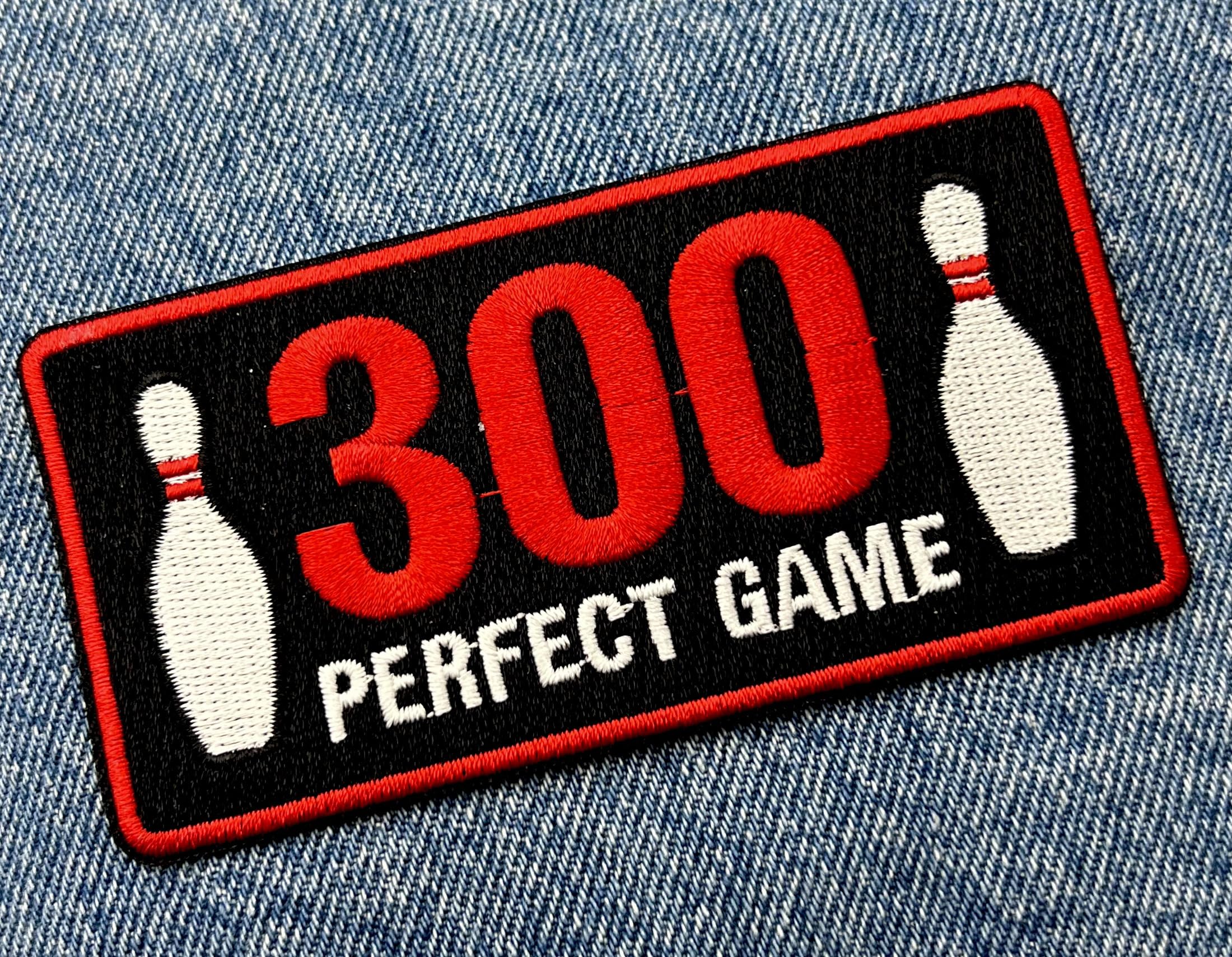 Amazon.co.jp: 300 パーフェクトゲーム ボーリング 刺繍ワッペン