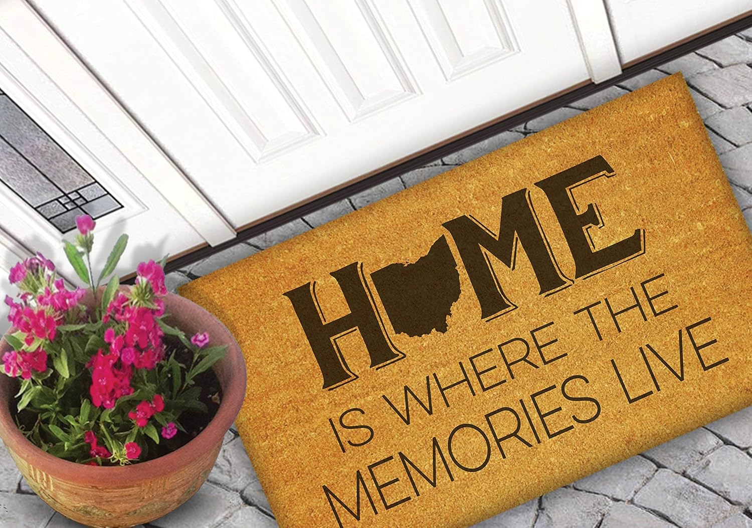 18x30 Coir Doormat Home Memories Live - Ohio