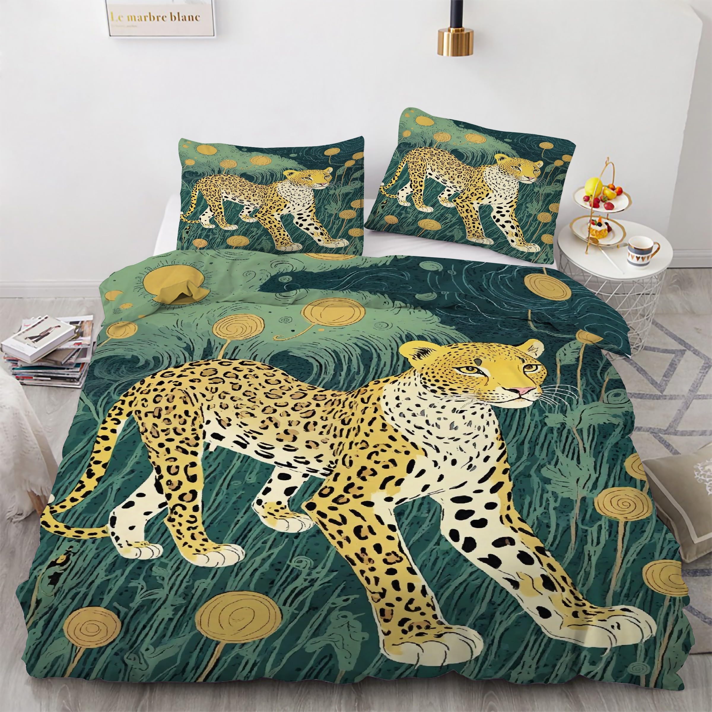 Parure de Lit Léopard 220x240 pour transformer votre chambre en cocon moderne