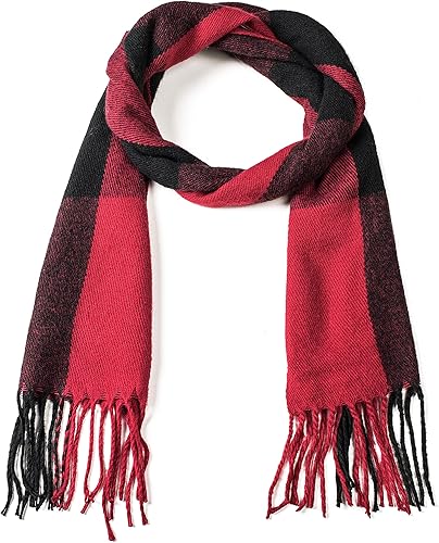 Miniatura 111 de Alpine Swiss Bufanda a cuadros para hombre, ultra suave, chal de invierno, cálido, ligero, para clima frío