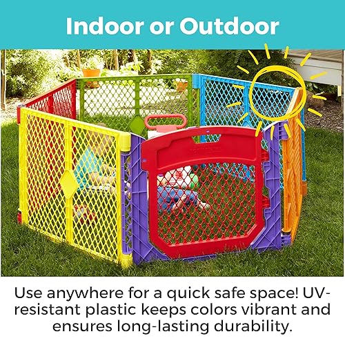 Miniatura 7 de Norte Estados Superyard Ultimate Play Yard, Cerca de seguridad, Multicolor