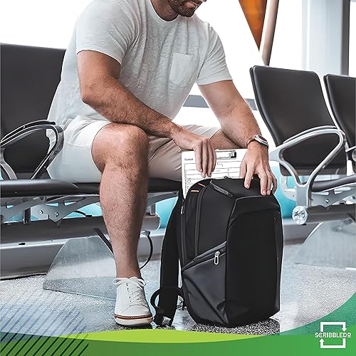 Miniatura 8 de SCRIBBLEDO Tablero de borrado en seco de fútbol de doble cara para entrenadores de 15 x 9 pulgadas, accesorios de equipo de portapapeles de