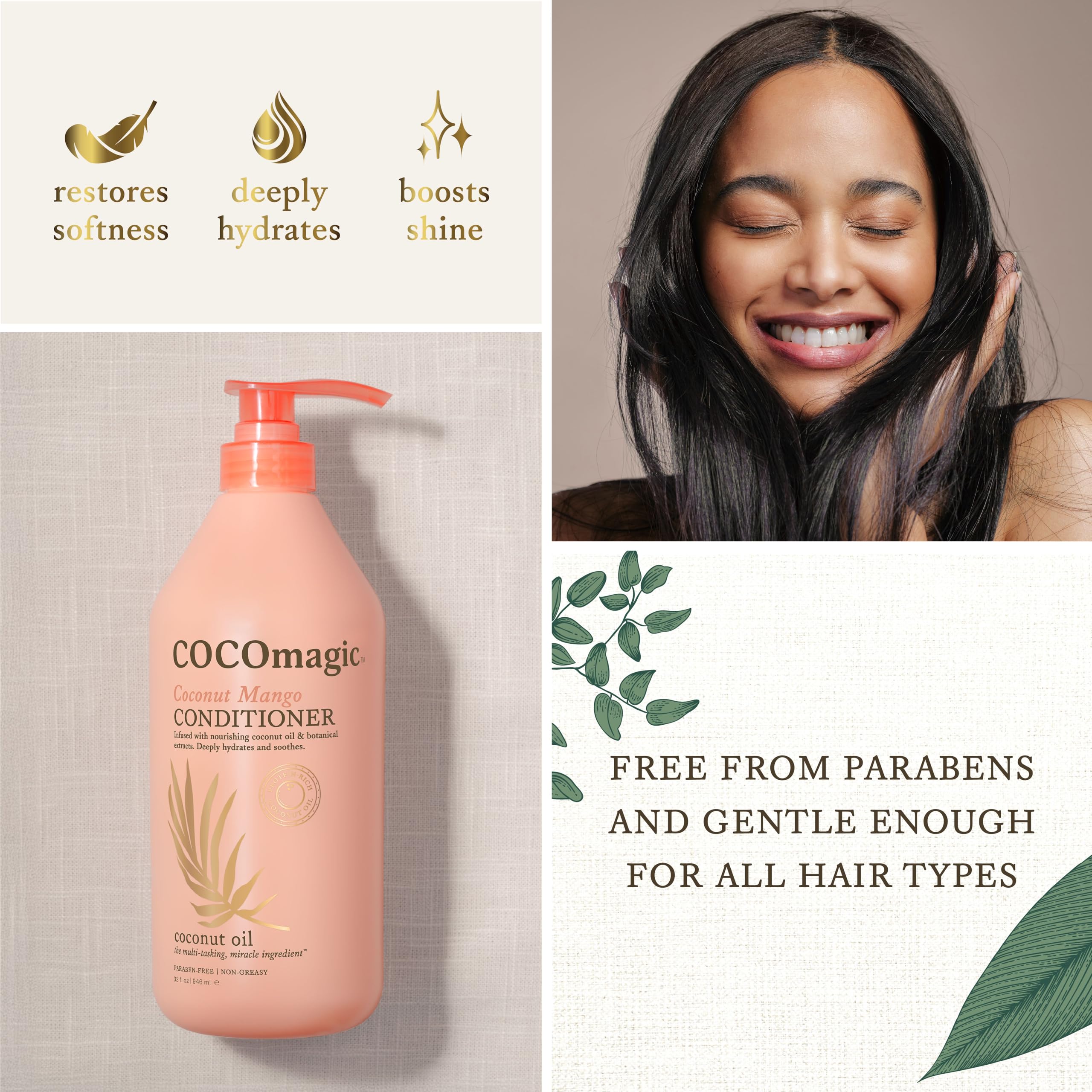 Amazon.com : Cocomagic Coconut Mango Nourishing Conditioner