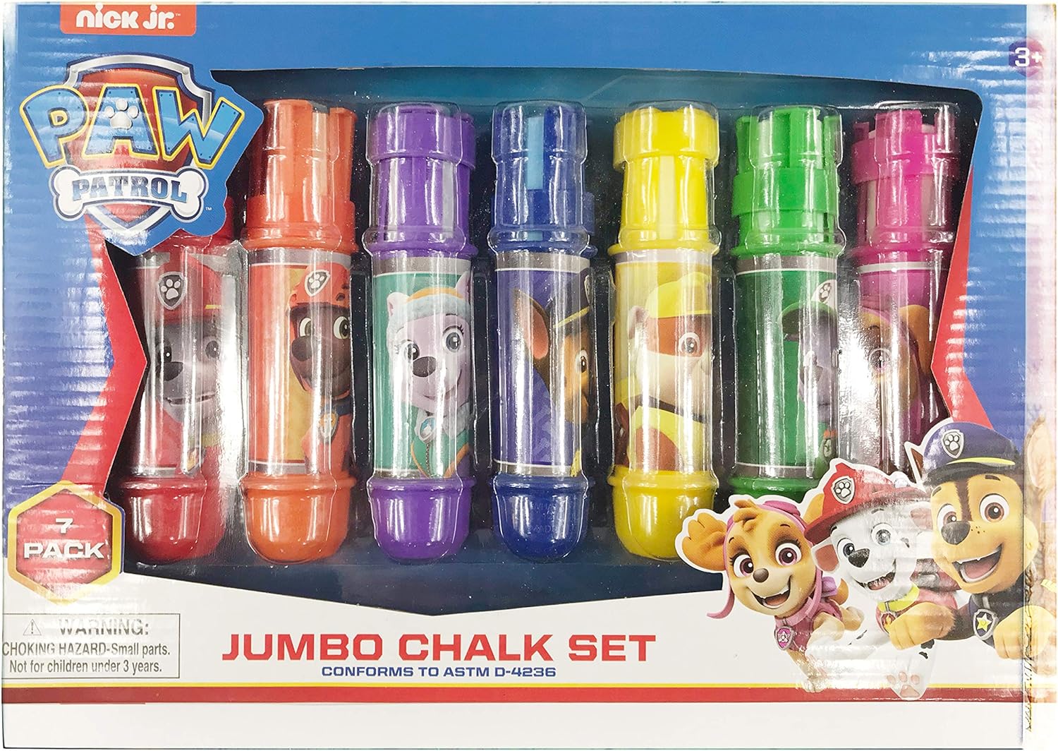 Paw Patrol Jumbo Chalk Set 7 Pieces
