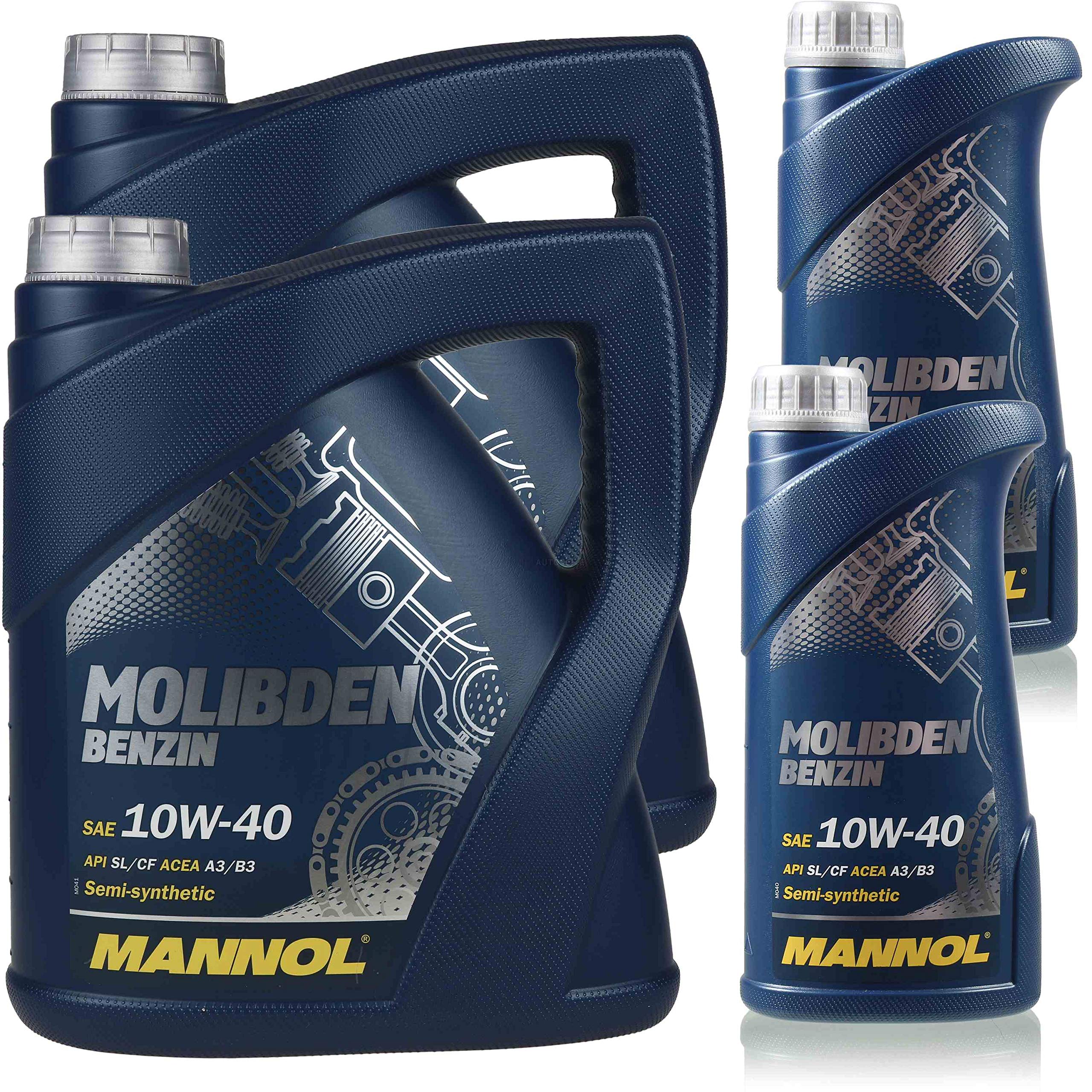 MANNOL Huile moteur Molibden 10W-40 API SL/CF Huile moteur 10 l