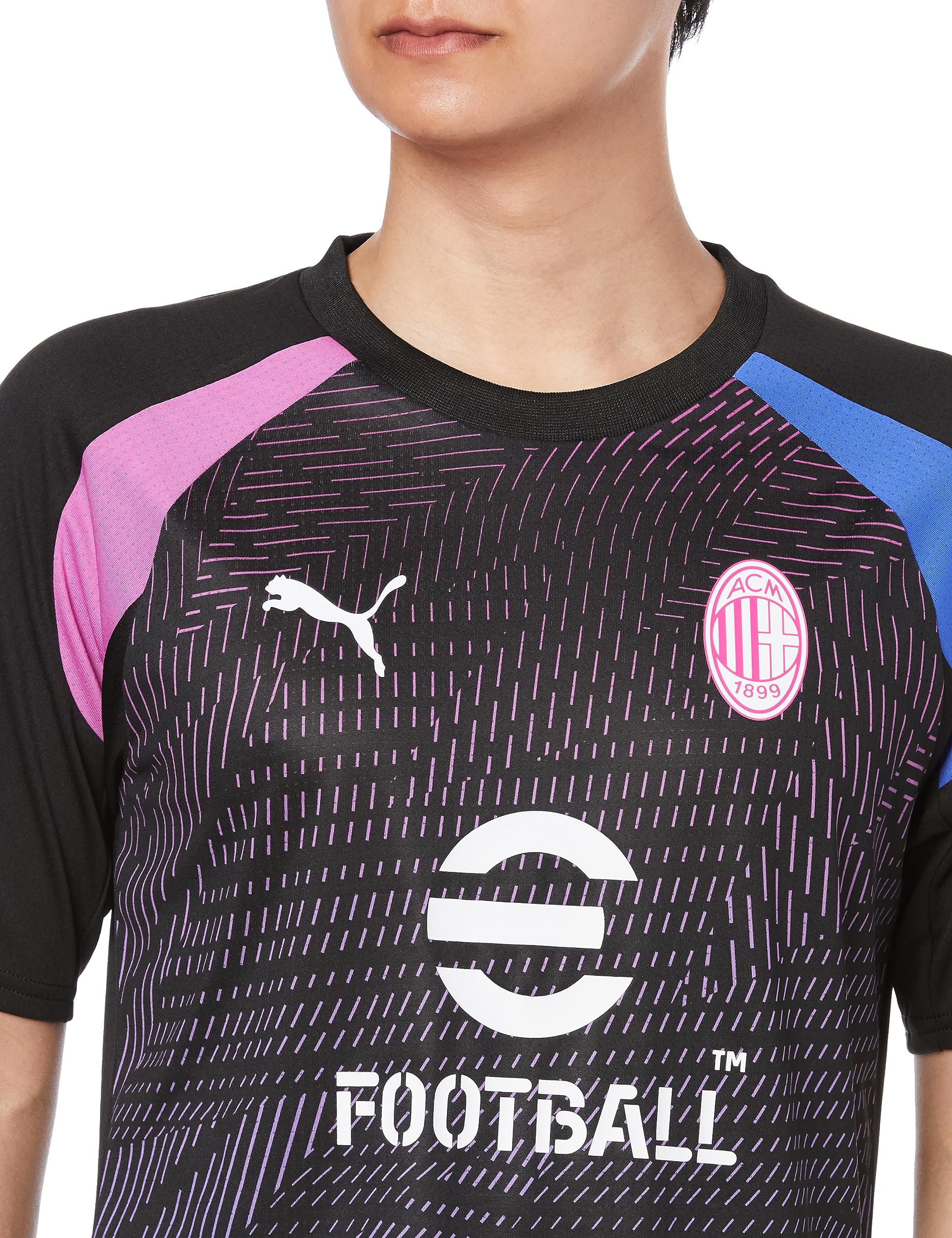AC Milan Maglia Prematch, Stagione 2023/24, Nero, Adulto, Unisex, M