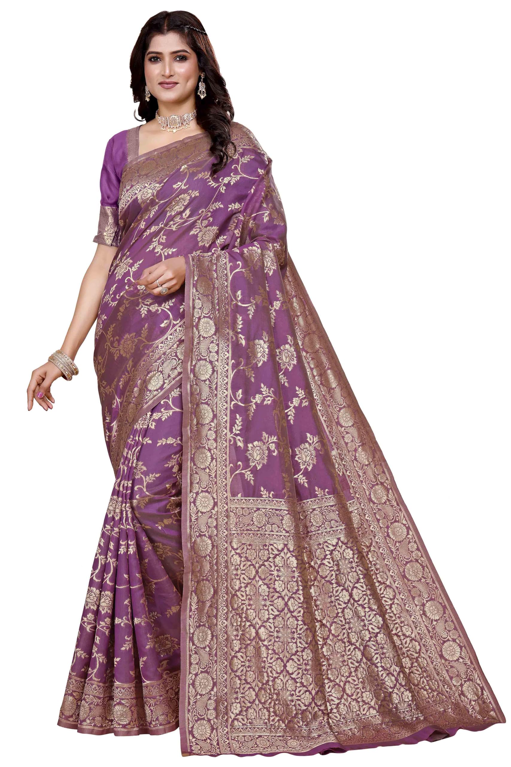 shasmi Women's Firozi Printed, Embroidered, Embellished Bandhani Georgette Party Sari collections With Blouse Piece for Wedding sadi (PARI-228)-picture-35