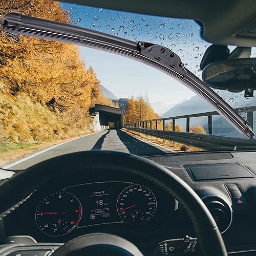 Miniatura 6 de Limpiaparabrisas de 26 pulgadas + 18 pulgadas, repuesto automotriz para parabrisas delantero (juego de 2)