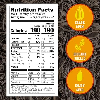 DAVID Roasted and Salted Spicy Queso Jumbo Sunflower Seeds, Keto Friendly, 5.25 oz, 12 Pack