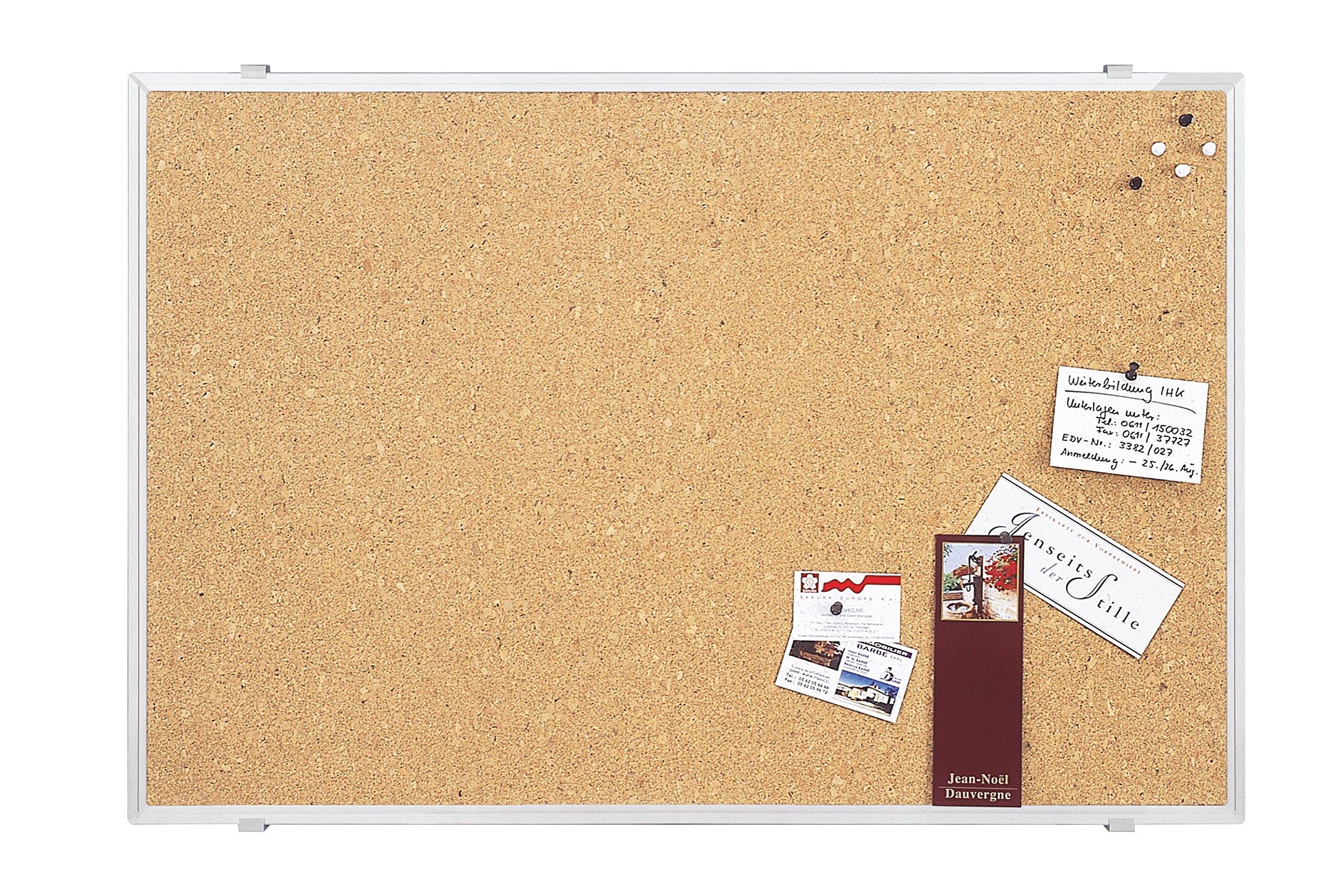 magnetoplan SP-Pinnboard korek, rama aluminiowa, 90 x 60 cm, naturalny