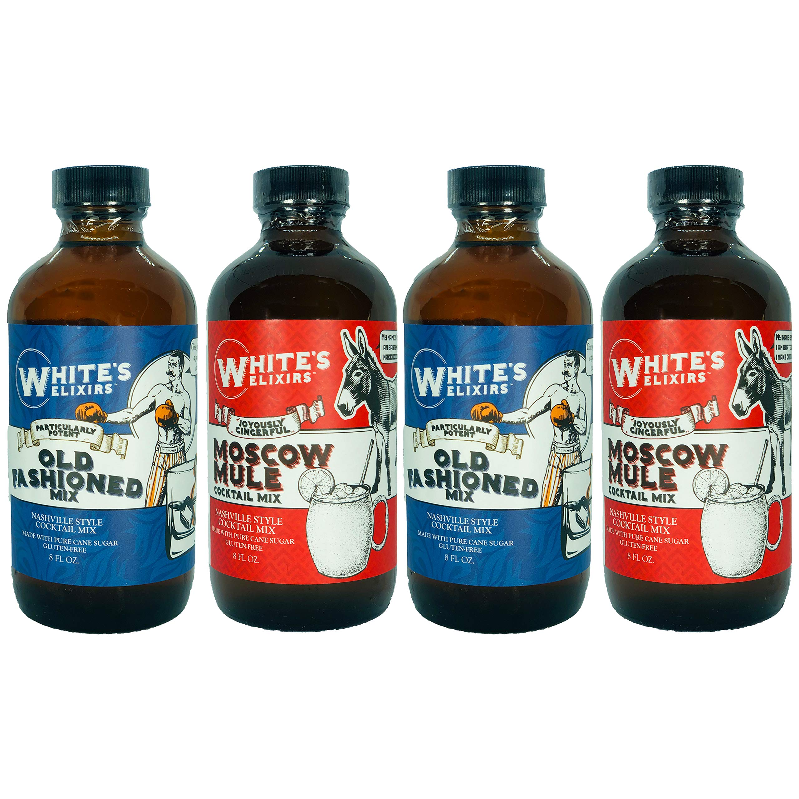 White's ElixirsOld Fashioned and Moscow Mule 4 Pack