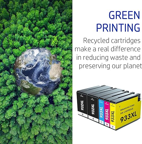 Miniatura 2 de Cartucho de tinta compatible de repuesto para impresora HP 932XL 933XL 932 933 para Officejet 6700 6600 7612 6100 7610 7110