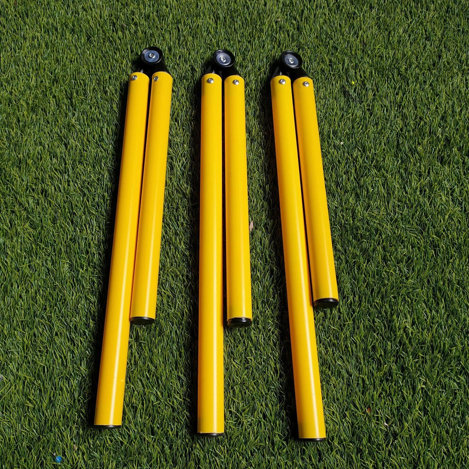 CALANDIS™ Football Agility Training Poles Soccer Agility Pole Set for Outdoor Activity 2 Section with Base | Training Aids | Soccer | Team Sports-image-44