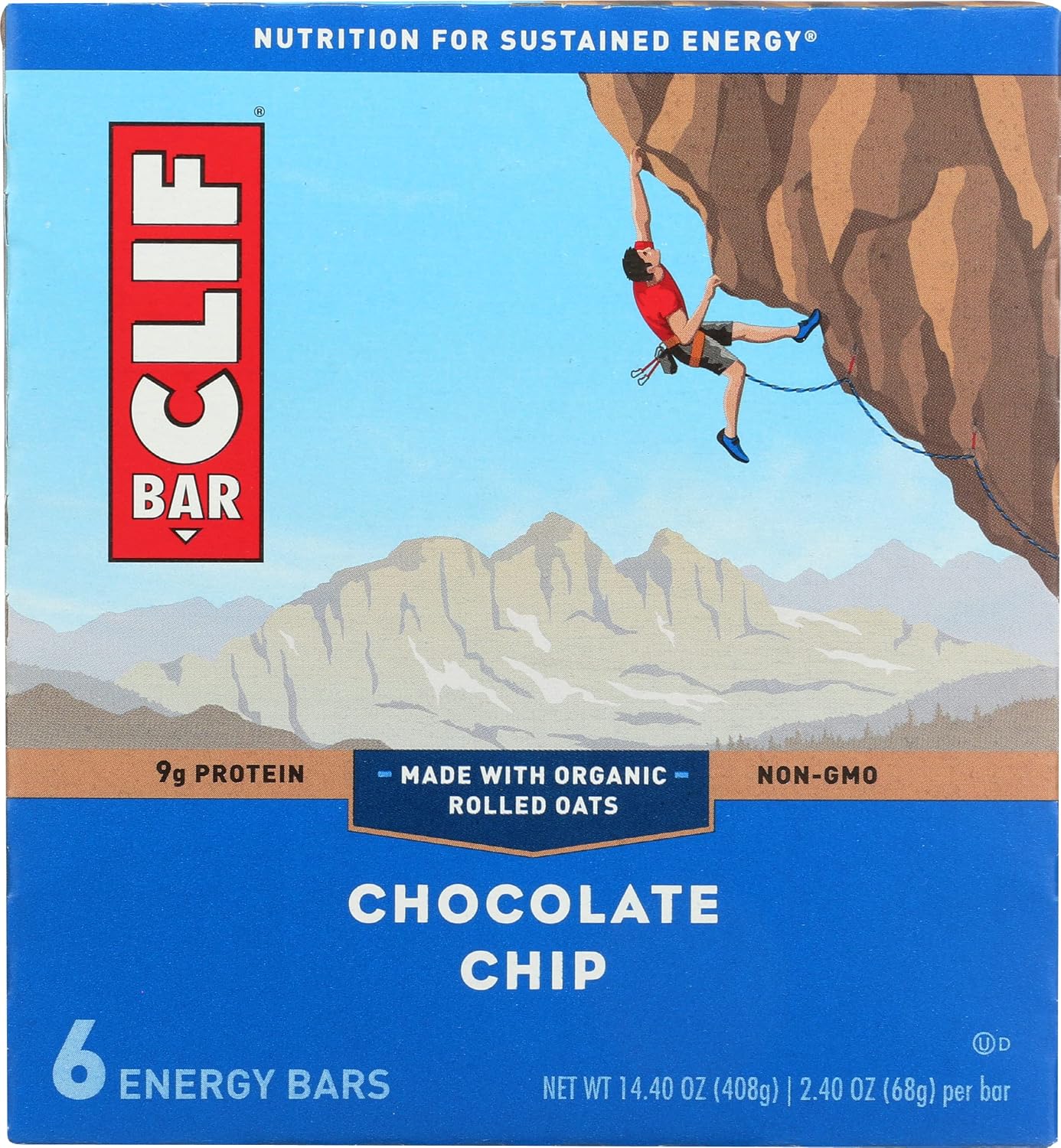 CLIF BAR CHOC CHIP 6PC 14.4 OZ
