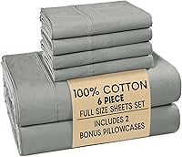 Vista 18 de Casa Platino Juego de sábanas tamaño Queen – Sábanas 100% algodón tamaño Queen refrescantes con 4 fundas de almohada, sábana bajera de bolsillo