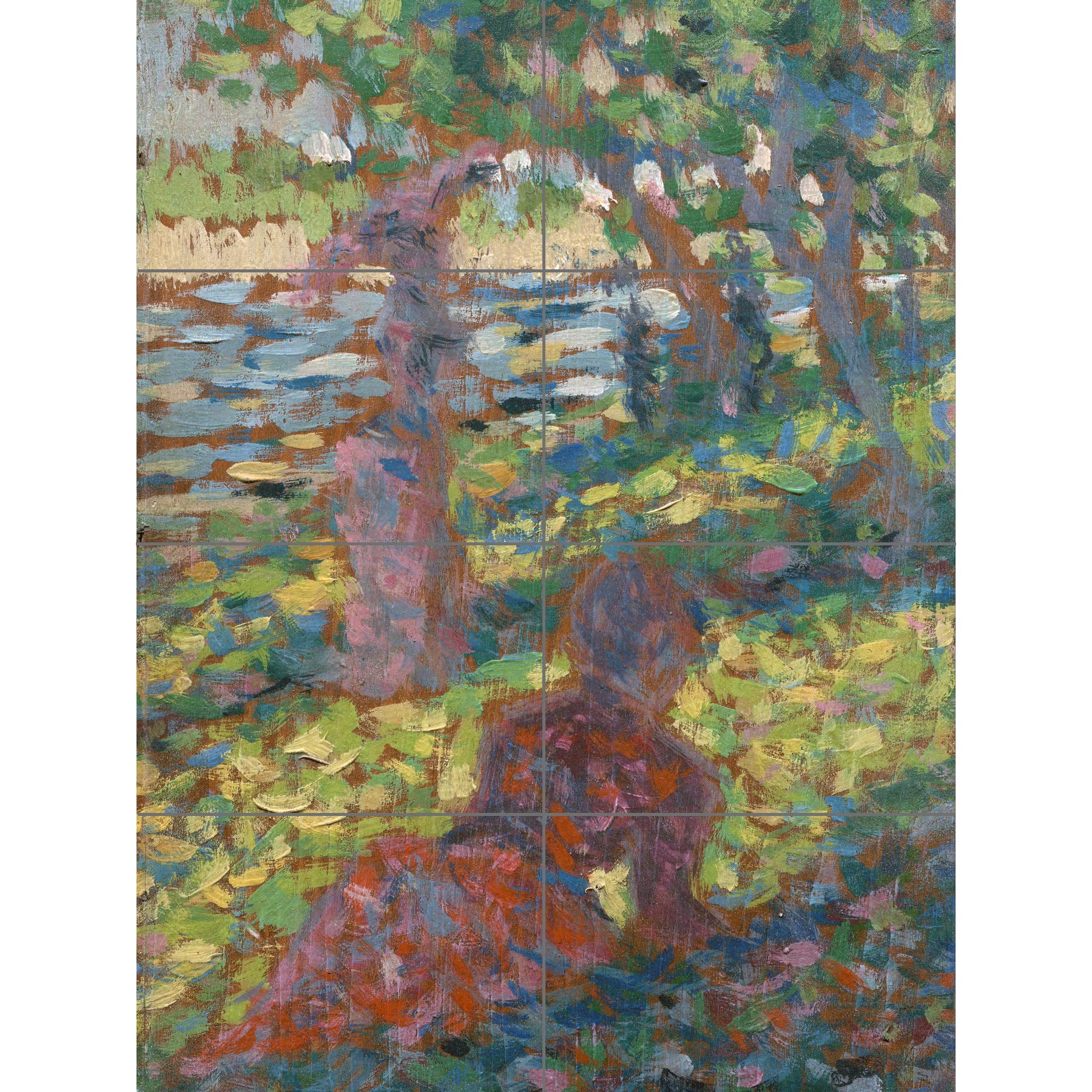Artery8 Georges Pierre Seurat Woman In A Park XL Giant Panel Poster (8 Sections)