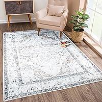 Vista 67 de Bloom Rugs Alfombra de pasillo lavable antideslizante de 7 pies – Beige/Gris Camino tradicional para entrada, pasillo, baño y cocina