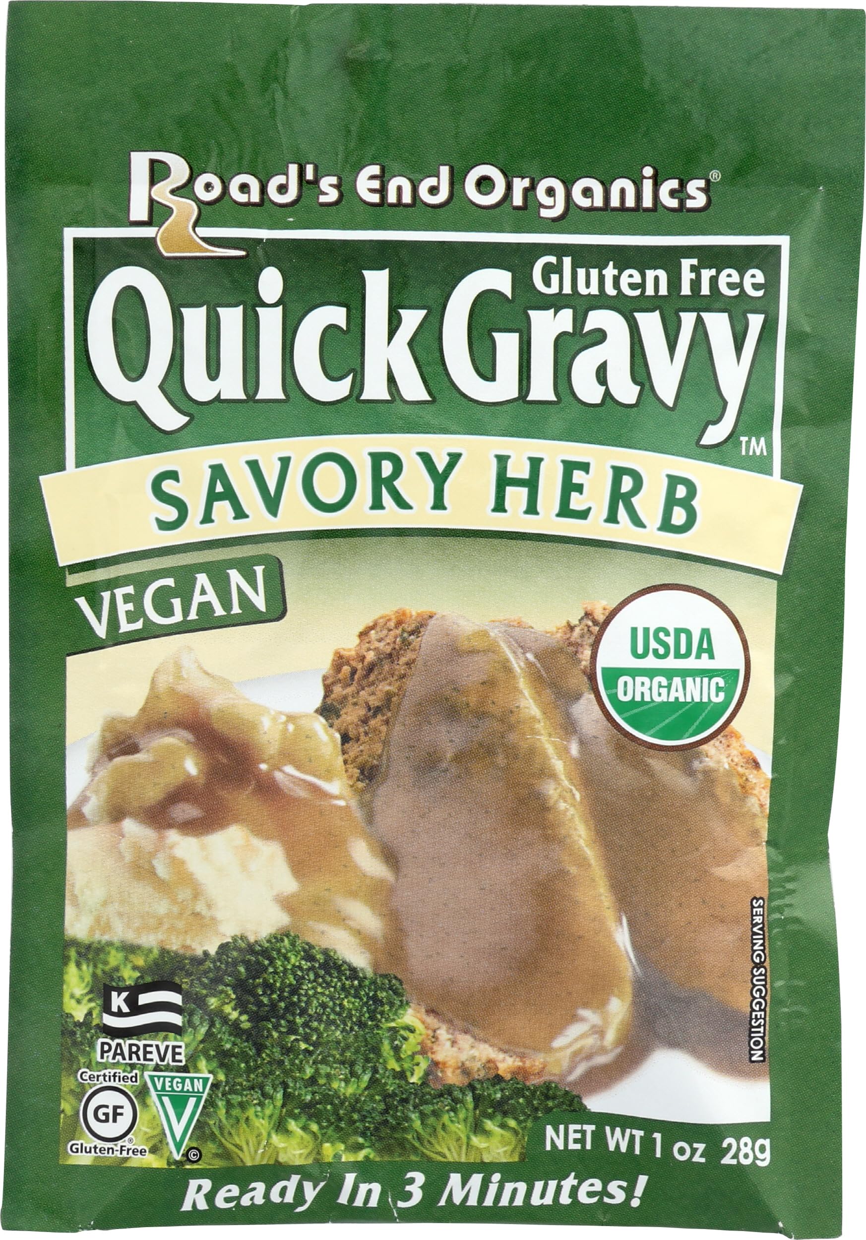 ROADS END ORGANICS Organic Savory Herb Gravy Mix, 1 OZ