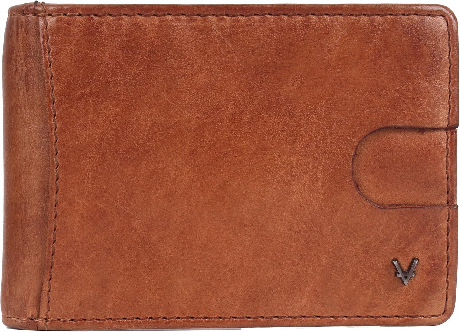 Unisex Genuine Leather RFID-Blocking Wallet Bifold Card Holder: Sleek Design for Style, Functionality & Ultimate Security (Cognac)