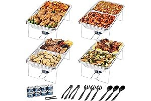 Economical Non-Stick Aluminum Chafing Dish Set for Effortless Events