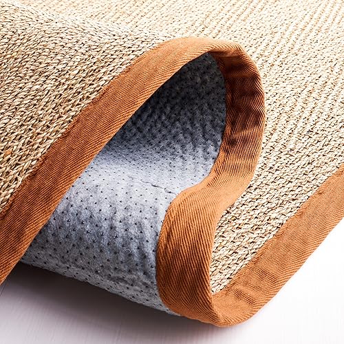 Miniatura 12 de Safavieh Colección de fibra natural NF115P - Alfombra (fibra natural), color gris, Fibras naturales beige, (Natural/Beige),Natural/Negro,Natural