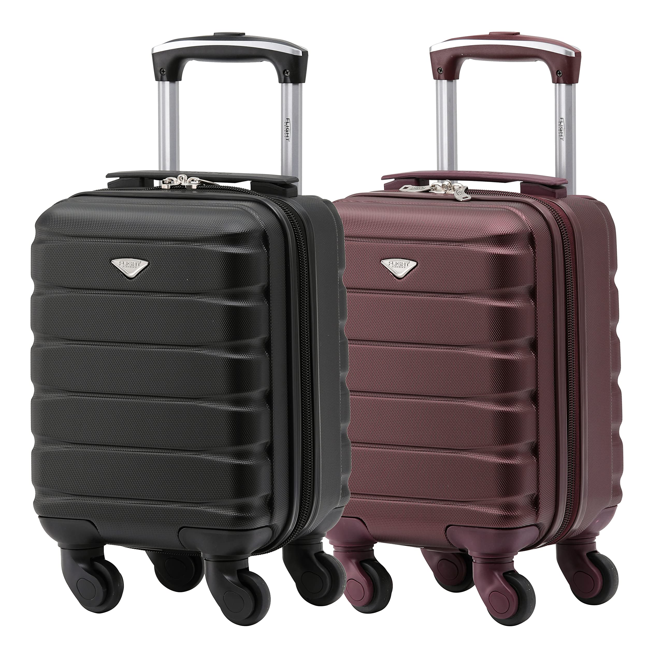 Flight Knight Suitcase Set of 2 Lightweight 4 Wheel ABS Hard Case Cabin Carry On Hand Luggage Approved for Over 100 Airlines Including easyJet, British Airways, Ryanair & Many More 55x35x20cm — view 137