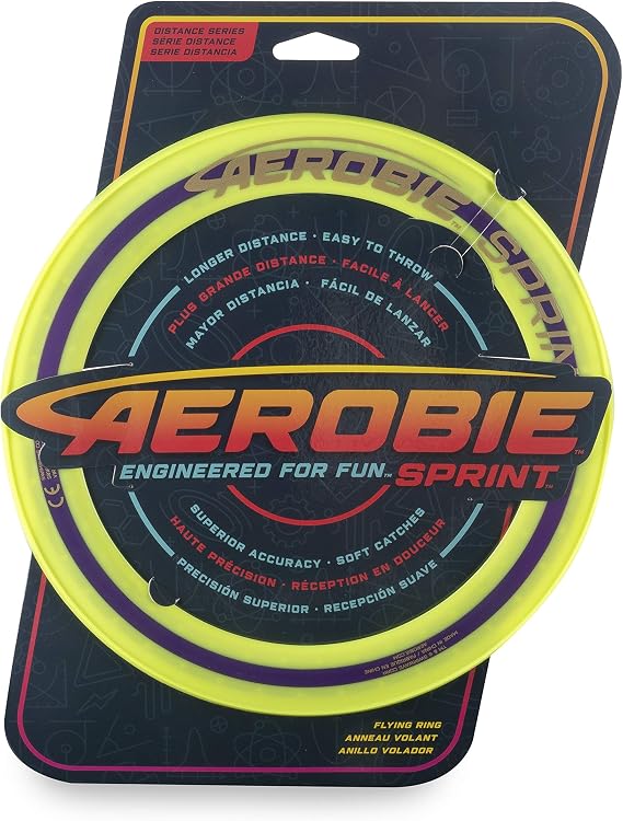 Aerobie 10 Inch Sprint Ring Outdoor Flying Disc - Colors May Vary, Assorted