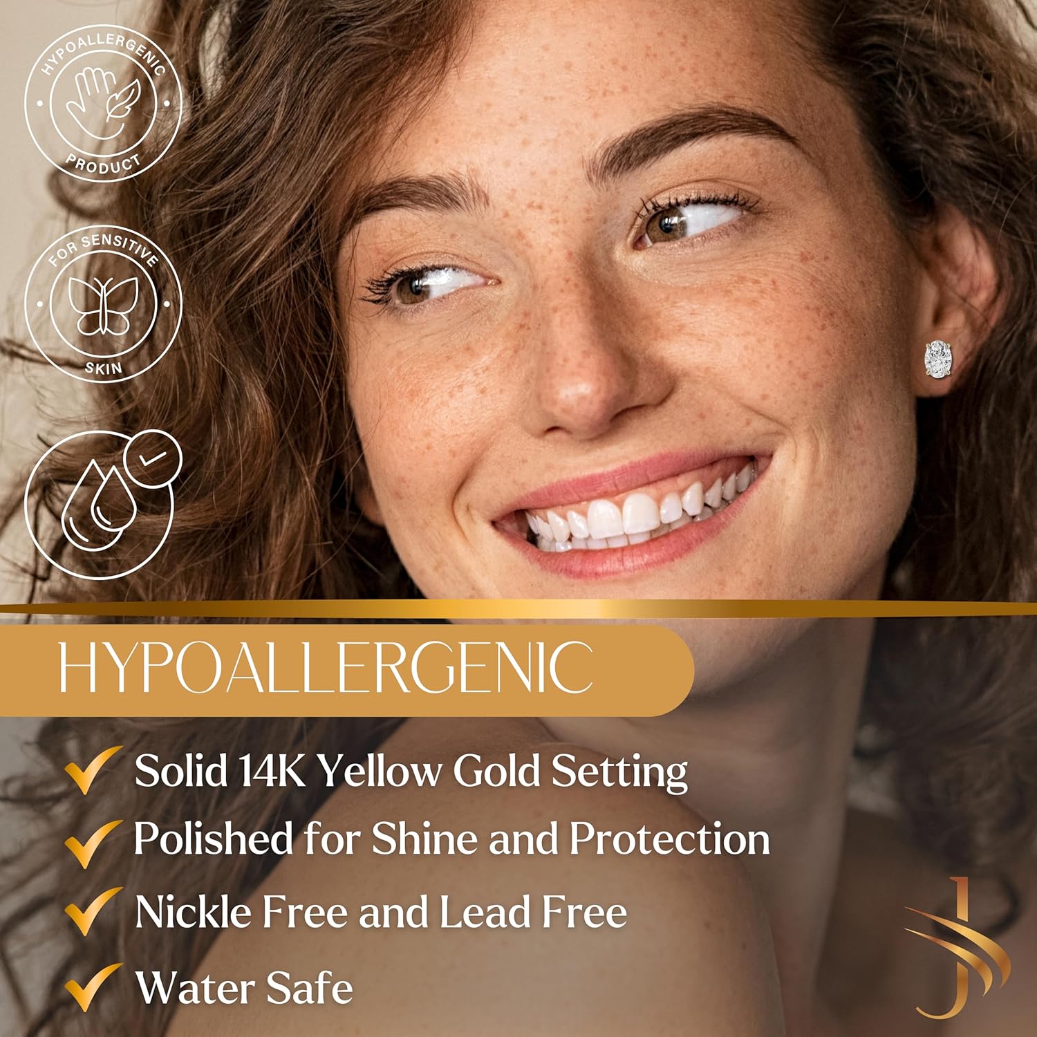 14K Solid White or Yellow Gold Lab Grown Moissanite Stud Earrings – Round, Oval, or Cushion Cut – Screw Back or Push Back – Luxury Fine Jewelry Gift for Women – by Jewelaura - Image 4