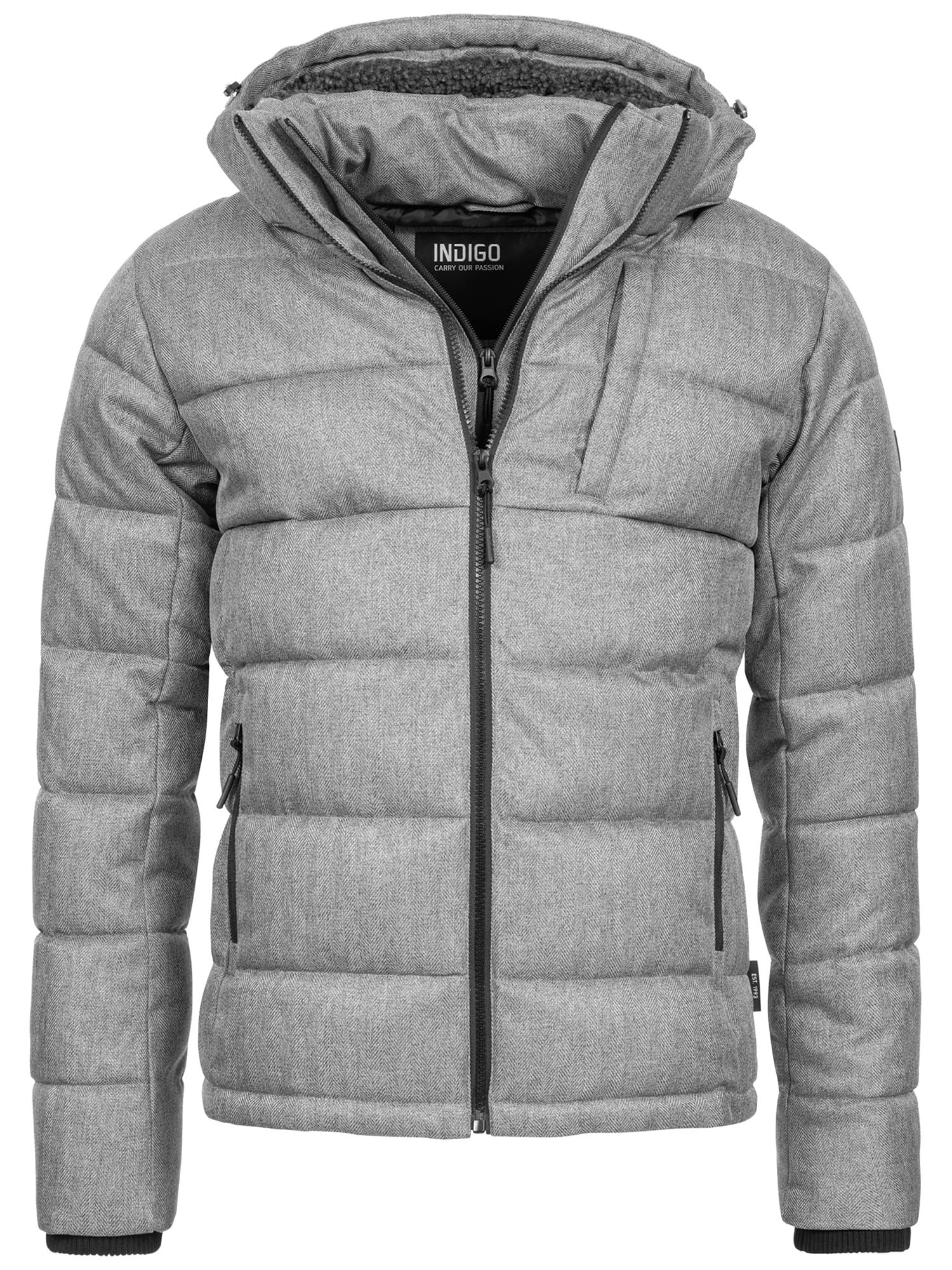 khujo Gewatteerd jack met labelpatch, model 'EARL' in zwart online