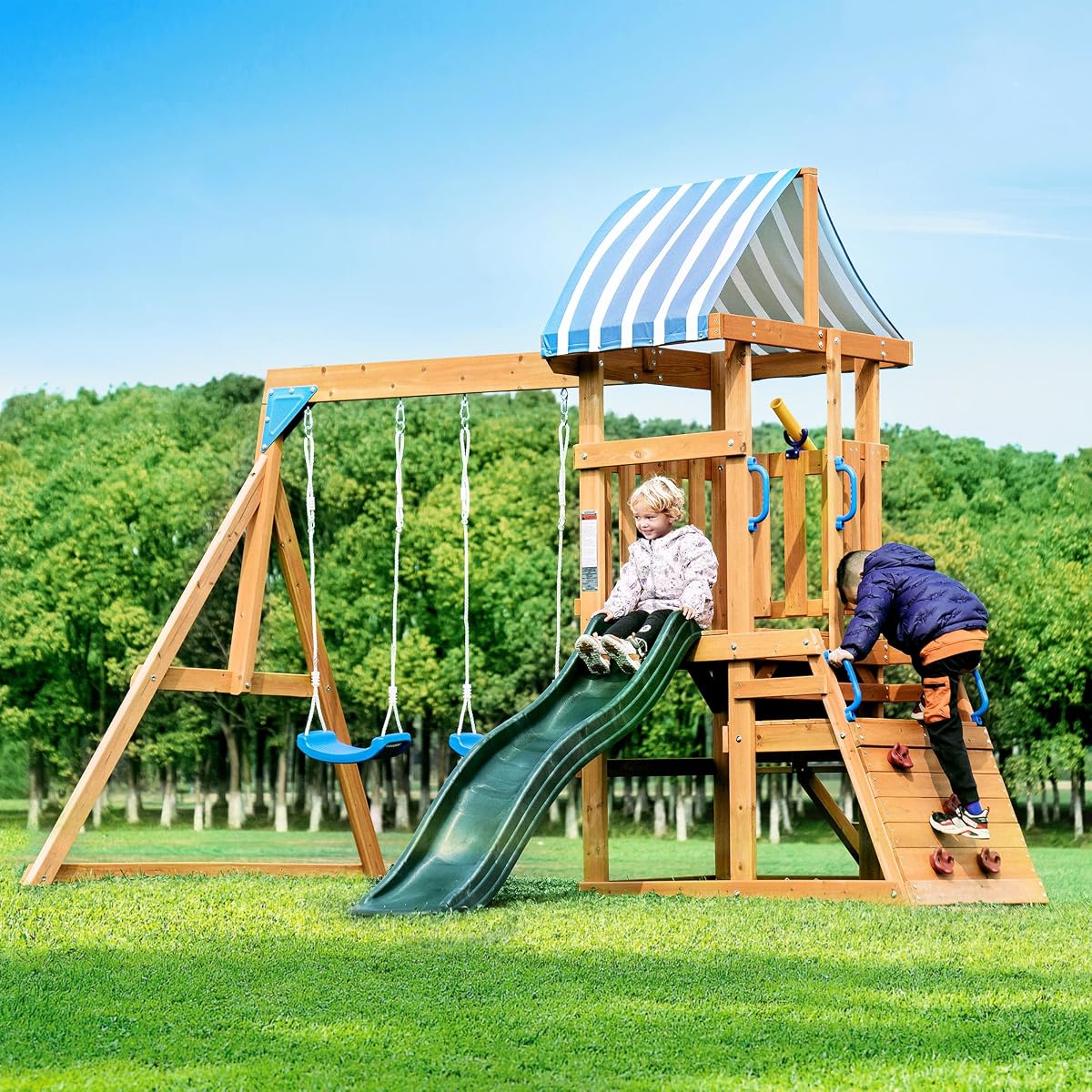 ROBUD Swing Sets for Backyard