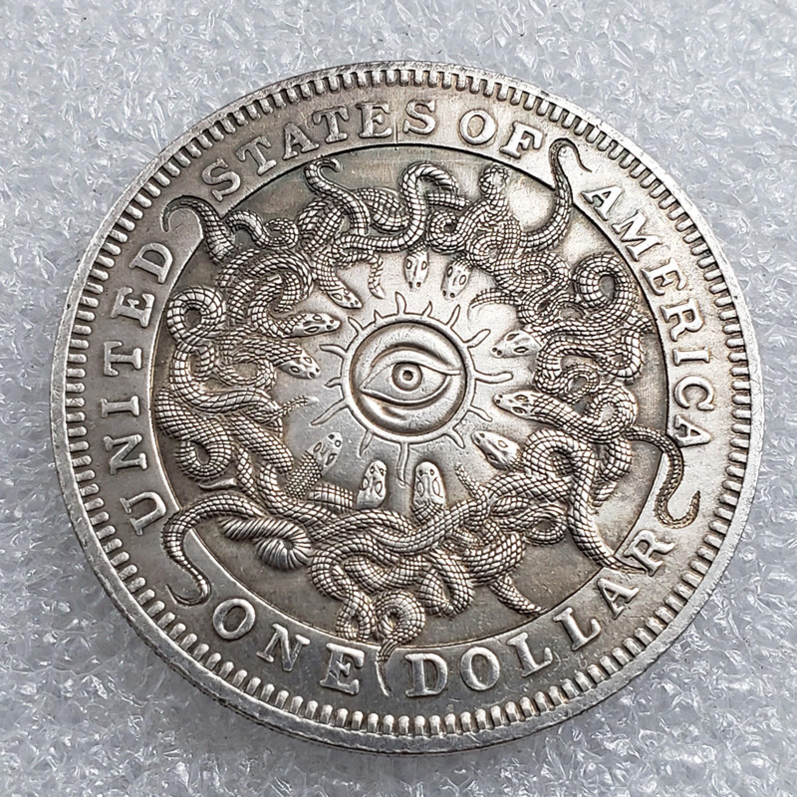 Moneta commemorativa Wanderer 1897 Skull Morgan Coin, Regali da Collezione Copy