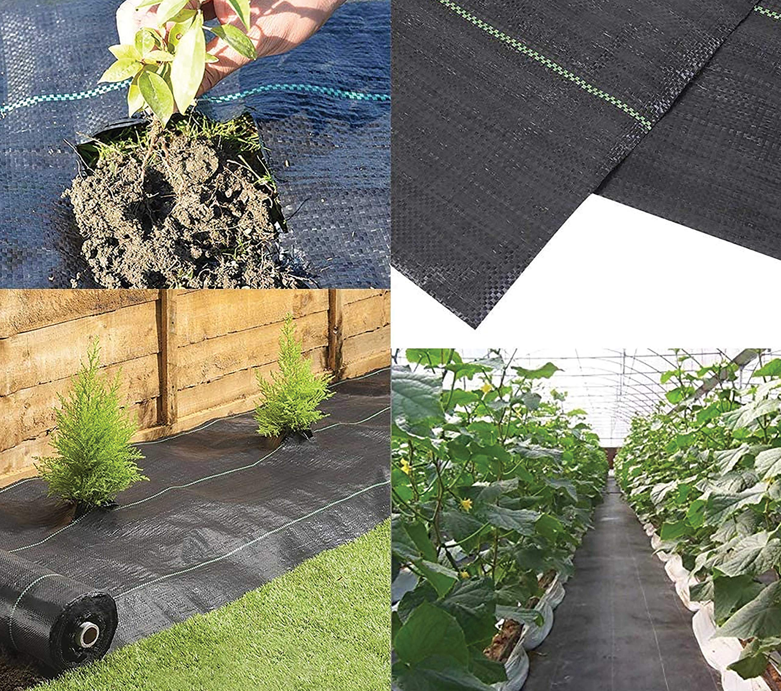 Buy 2 x Weed Control Fabric 10M Membrane Mat Matting Sheet Heavy Duty