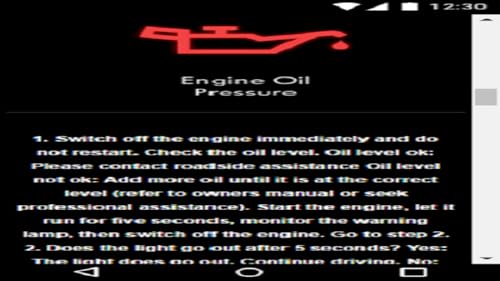 DASHBOARD WARNIGNE LIGHTS OBD RTO