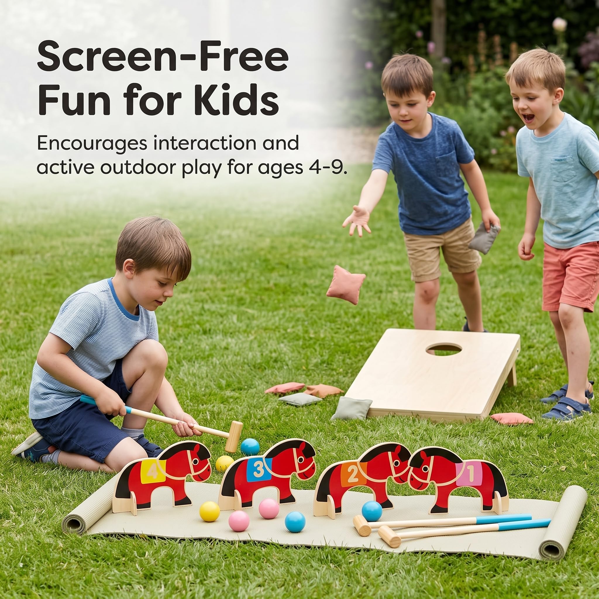 Outdoor Spiele für – Garten Spielzeug aus für en